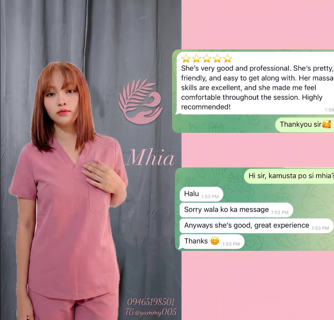 Mhia — Freedom Massage therapist, with client reviews